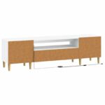 vidaXL LED TV kabinet Biela Kompozitné drevo – Obrázok 6