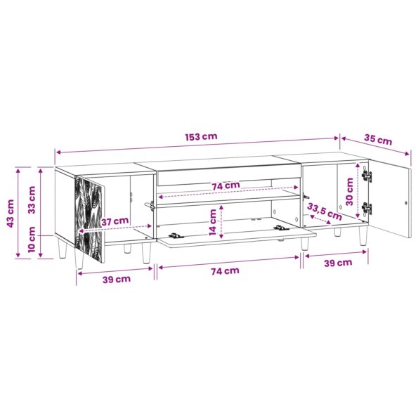 vidaXL LED TV kabinet Biela Kompozitné drevo – Obrázok 9