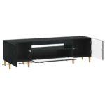vidaXL LED TV kabinet Čierna Kompozitné drevo – Obrázok 3