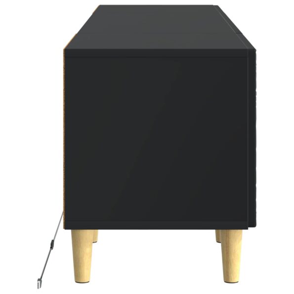 vidaXL LED TV kabinet Čierna Kompozitné drevo – Obrázok 5