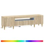 vidaXL LED TV kabinet Dub sonoma Kompozitné drevo – Obrázok 2