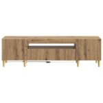 vidaXL LED TV kabinet Dub artisan Kompozitné drevo – Obrázok 4