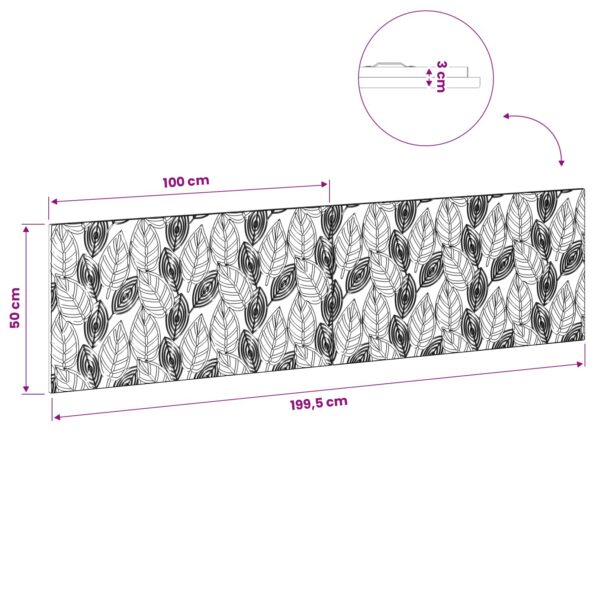 vidaXL Hlavová doska na stenu DELFT Dub sonoma Kompozitné drevo – Obrázok 9
