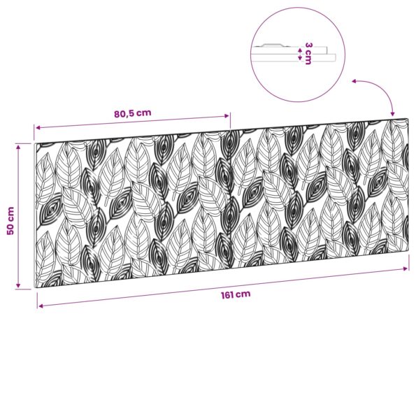 vidaXL Hlavová doska na stenu DELFT Dub artisan Kompozitné drevo – Obrázok 9