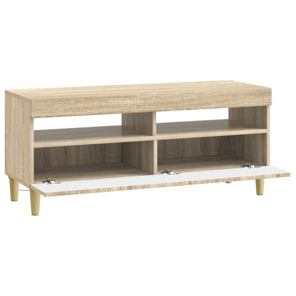 vidaXL LED TV kabinet Dub sonoma Kompozitné drevo – Obrázok 3