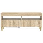 vidaXL LED TV kabinet Dub sonoma Kompozitné drevo – Obrázok 4