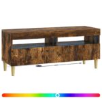 vidaXL LED TV kabinet Dymový dub Kompozitné drevo – Obrázok 2