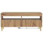 vidaXL LED TV kabinet Dub artisan Kompozitné drevo – Obrázok 4