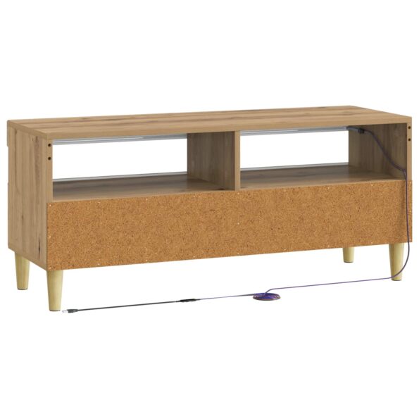 vidaXL LED TV kabinet Dub artisan Kompozitné drevo – Obrázok 6
