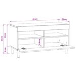 vidaXL LED TV kabinet Dub sonoma Kompozitné drevo – Obrázok 10