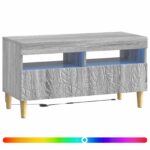 vidaXL LED TV kabinet Sivý Sonoma Kompozitné drevo – Obrázok 2