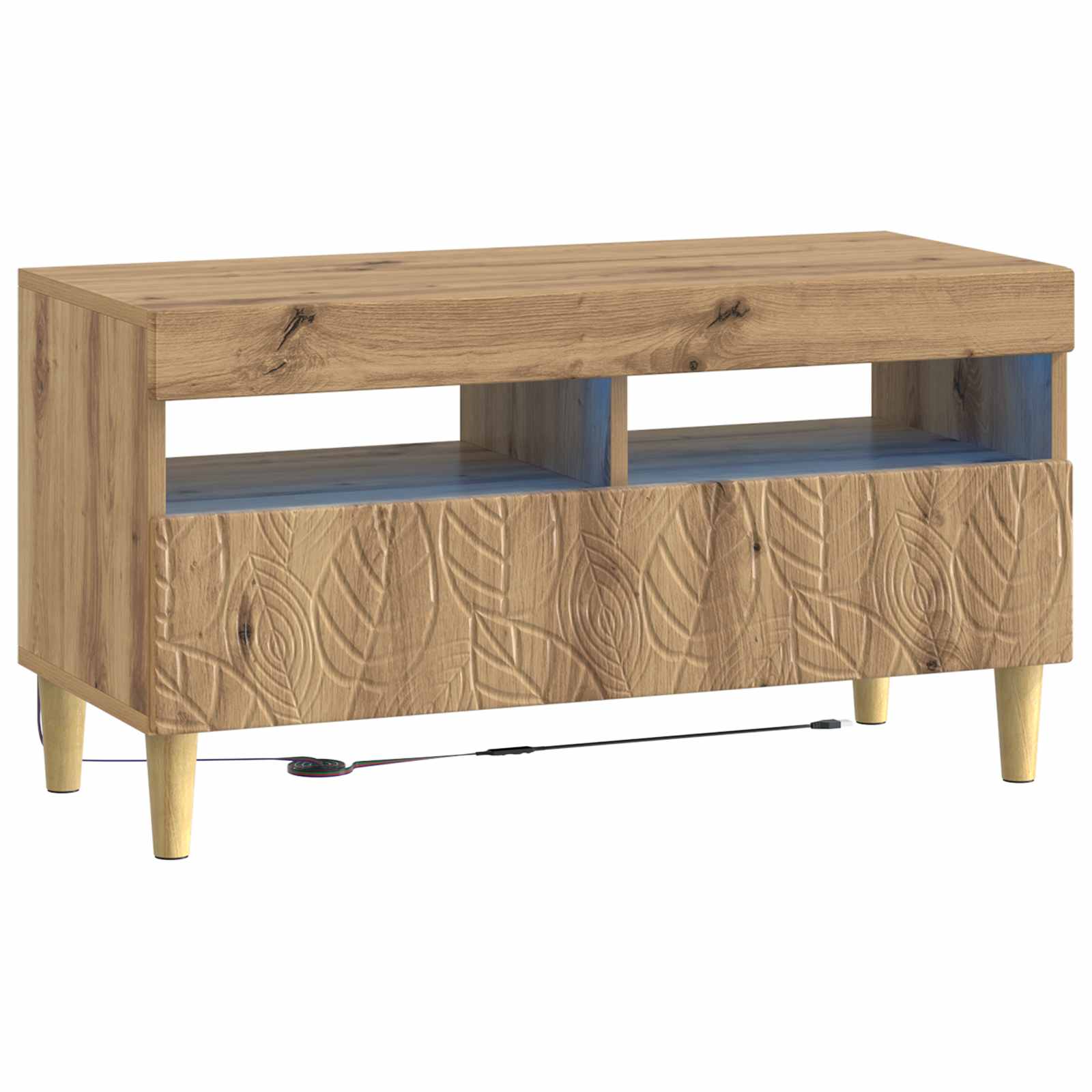 897224_1.jpg vidaXL LED TV kabinet Dub artisan Kompozitné drevo – Obrázok 1
