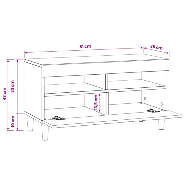 vidaXL LED TV kabinet Dub artisan Kompozitné drevo – Obrázok 10