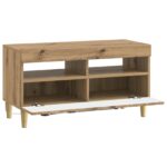 vidaXL LED TV kabinet Dub artisan Kompozitné drevo – Obrázok 3