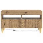 vidaXL LED TV kabinet Dub artisan Kompozitné drevo – Obrázok 4