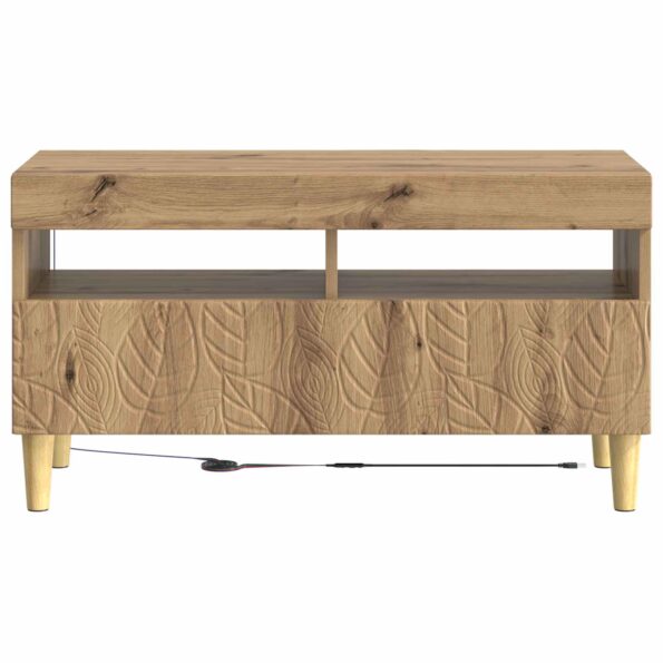 vidaXL LED TV kabinet Dub artisan Kompozitné drevo – Obrázok 4