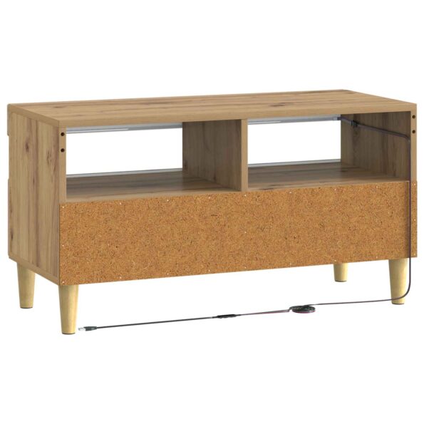 vidaXL LED TV kabinet Dub artisan Kompozitné drevo – Obrázok 6
