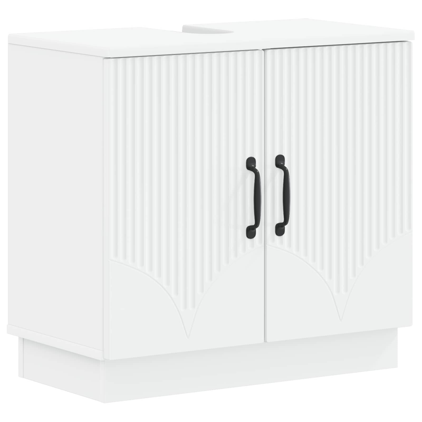 897225_1.jpg vidaXL Kúpeľňová skrinka pod umývadlo HOORN Biela 59,5 x 31,5 x 56 cm – Obrázok 1
