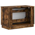 vidaXL Kúpeľňová skrinka pod umývadlo HOORN Dymový dub 82 x 41 x 56 cm – Obrázok 5