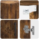 vidaXL Kúpeľňová nástenná skriňa HOORN Dymový dub 30 x 31 x 59 cm – Obrázok 6