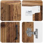 vidaXL Kúpeľňová nástenná skriňa HOORN Staré drevo 30 x 31 x 59 cm – Obrázok 6