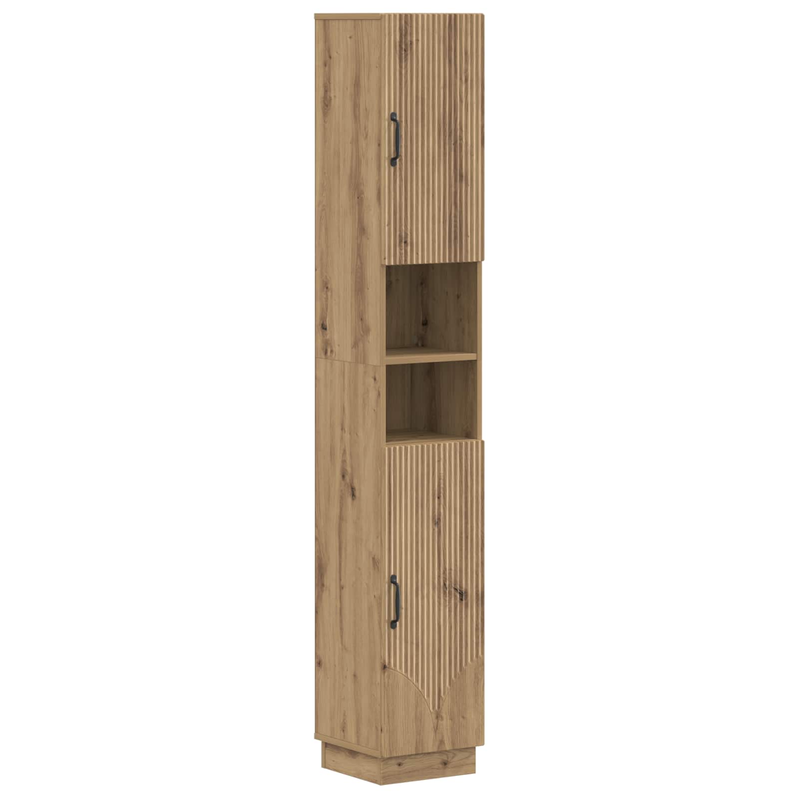 897264_1.jpg vidaXL Kúpeľňový kabinet s otvorenou poličkou HOORN Dub artisan – Obrázok 1