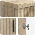 vidaXL Kúpeľňová úložná skriňa HOORN Dub sonoma 30 x 31 x 77 cm – Obrázok 6