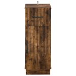 vidaXL Kúpeľňová úložná skriňa HOORN Dymový dub 30 x 31 x 77 cm – Obrázok 3
