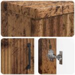 vidaXL Kúpeľňová úložná skriňa HOORN Staré drevo 30 x 31 x 77 cm – Obrázok 6