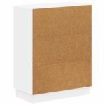 vidaXL Kúpeľňová úložná skriňa HOORN Biela 59,5 x 31 x 77 cm – Obrázok 5