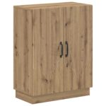 vidaXL Kúpeľňová úložná skriňa HOORN Dub artisan 59,5 x 31 x 77 cm