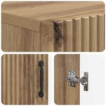 vidaXL Kúpeľňová úložná skriňa HOORN Dub artisan 59,5 x 31 x 77 cm – Obrázok 6
