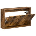 vidaXL Nástenný botník HOORN 71 x 17 x 43 cm Kompozitné drevo – Obrázok 2