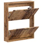 vidaXL Nástenný botník HOORN 71 x 17 x 86 cm Kompozitné drevo – Obrázok 2