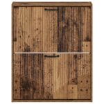 vidaXL Nástenný botník HOORN 71 x 17 x 86 cm Kompozitné drevo – Obrázok 3