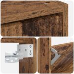 vidaXL Nástenný botník HOORN 71 x 17 x 86 cm Kompozitné drevo – Obrázok 6