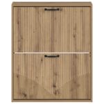 vidaXL Nástenný botník HOORN 71 x 17 x 86 cm Kompozitné drevo – Obrázok 3