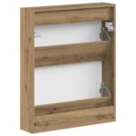vidaXL Nástenný botník HOORN 71 x 17 x 86 cm Kompozitné drevo – Obrázok 5