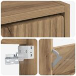 vidaXL Nástenný botník HOORN 71 x 17 x 86 cm Kompozitné drevo – Obrázok 6