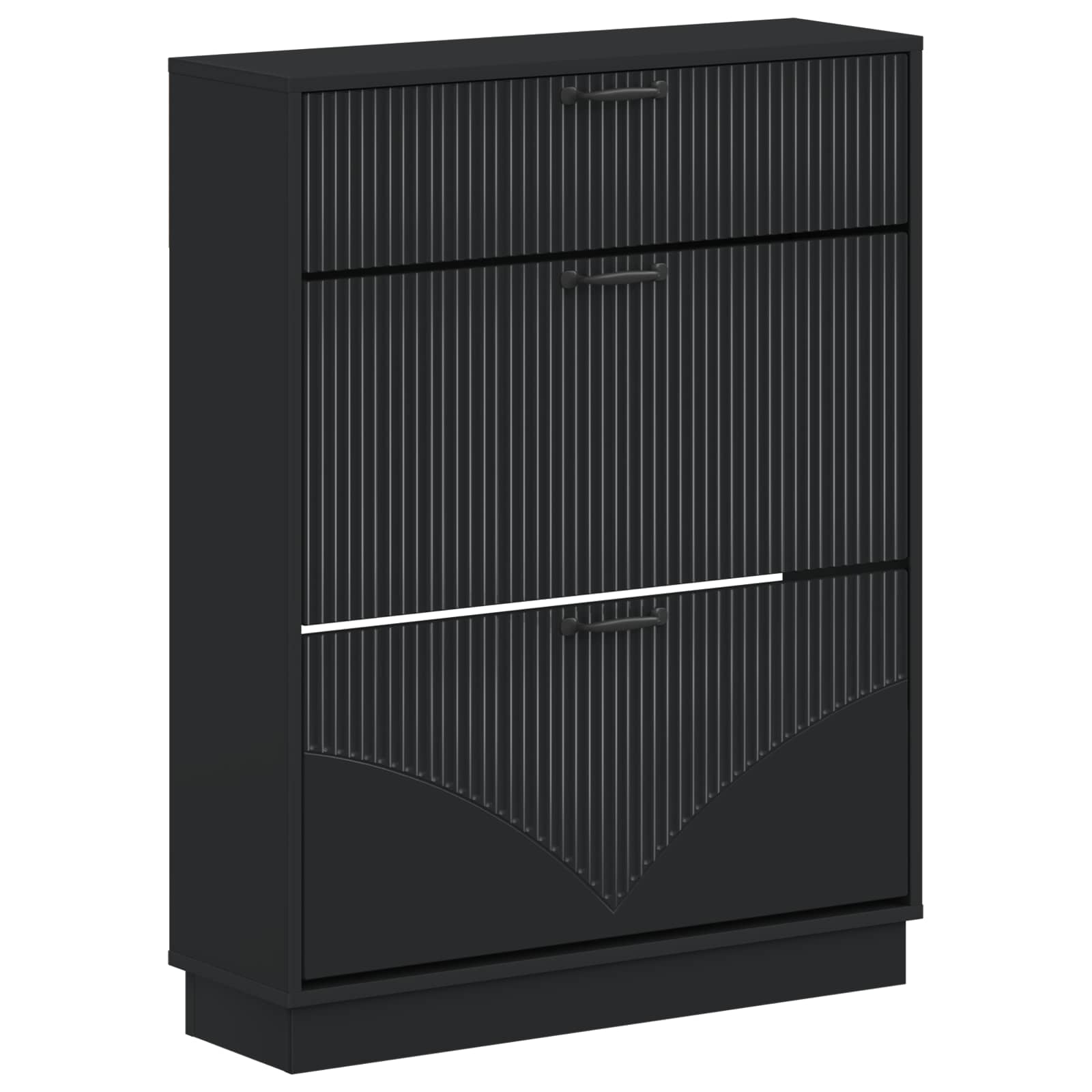 897316_1.jpg vidaXL Skriňa na topánky HOORN 78 x 24 x 100 cm Kompozitné drevo – Obrázok 1