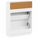 vidaXL Skriňa na topánky HOORN 78 x 24 x 100 cm Kompozitné drevo – Obrázok 5
