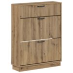 vidaXL Skriňa na topánky HOORN 78 x 24 x 100 cm Kompozitné drevo