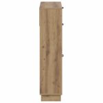 vidaXL Skriňa na topánky HOORN 78 x 24 x 100 cm Kompozitné drevo – Obrázok 4
