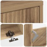vidaXL Skriňa na topánky HOORN 78 x 24 x 100 cm Kompozitné drevo – Obrázok 6