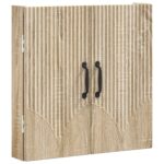 vidaXL Skriňa na terč HOORN Dub sonoma 52,5 x 10,5 x 53,5 cm – Obrázok 3