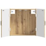 vidaXL Skriňa na terč HOORN Dub artisan 52,5 x 10,5 x 53,5 cm