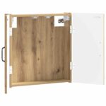 vidaXL Skriňa na terč HOORN Dub artisan 52,5 x 10,5 x 53,5 cm – Obrázok 2