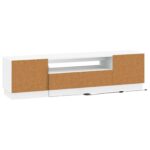 vidaXL LED TV kabinet Biela Kompozitné drevo – Obrázok 6