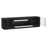 vidaXL LED TV kabinet Čierna Kompozitné drevo – Obrázok 3