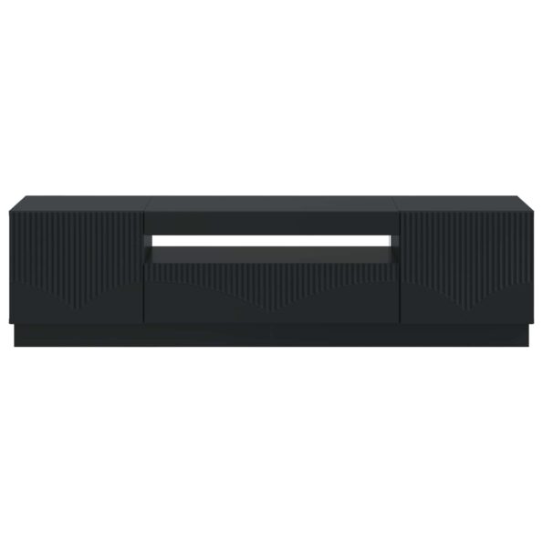 vidaXL LED TV kabinet Čierna Kompozitné drevo – Obrázok 4